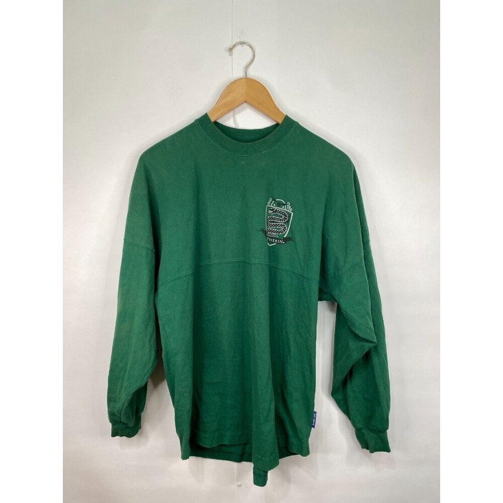 Harry Potter Spirit Jersey Size XS Green Slytherin Long Sleeve T Shirt GUC